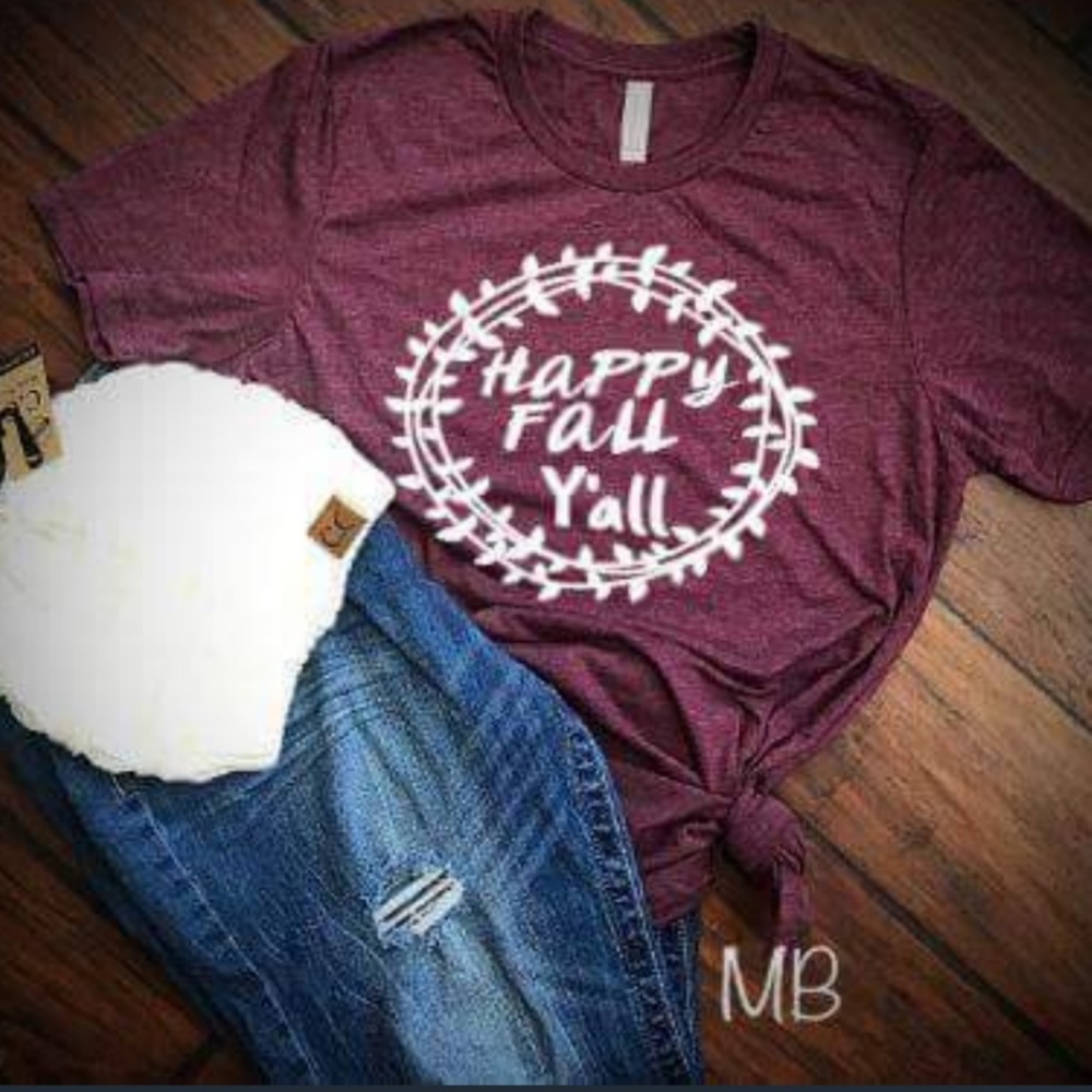 Happy Fall Y'all tee